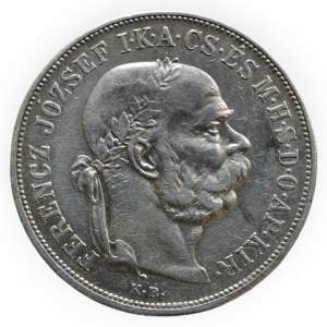 FRANTIŠEK JOSEF I. 1848 - 1916, 5 kor. 1900 KB