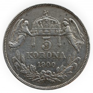 FRANTIŠEK JOSEF I. 1848 - 1916, 5 kor. 1900 KB