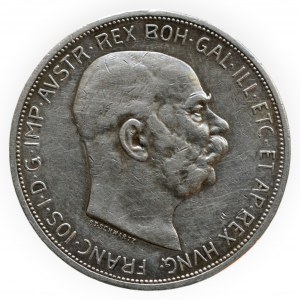 FRANTIŠEK JOSEF I. 1848 - 1916, 5 kor. 1909 b.z.