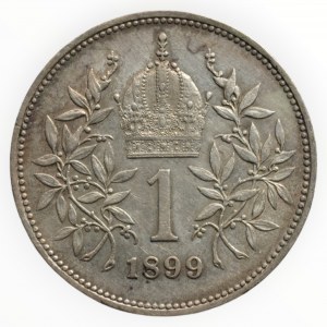 FRANTIŠEK JOSEF I. 1848 - 1916, 1 kor. 1899 b.z.