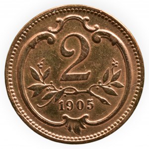 FRANTIŠEK JOSEF I. 1848 - 1916, 2 hal. 1905 b.z.
