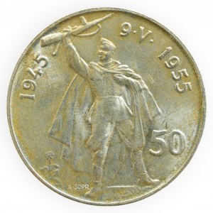 Czechoslovakia 1945-1989, 50 CZK 1955 - 10th Anniversary of Liberation