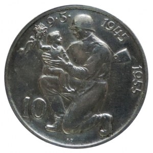 ČSR 1945-1989, 10 Kč 1955 osvobození
