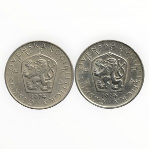 Czechoslovakia 1945-1989, 5 CZK 1974 var. a+b