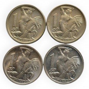 ČSR 1945-1989, 1 Kč 1946, různé varianty číslic ročníku