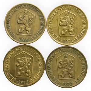 Československo 1945-1989, 1 Kč 1969, 1970, 1971, 1975