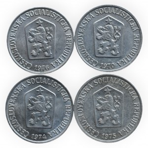 ČSR 1945-1989, 5 hal. 1970, 1973, 1974, 1975