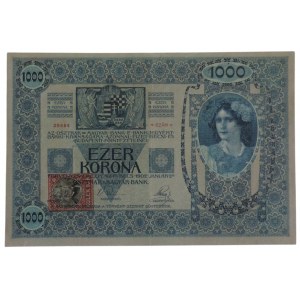 ČSR 1918-1939, 1000 Kč 1902 29984 s kolkem ČSR