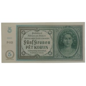 Protektorát Č+M, 5 K 1940 P 021 neperf.