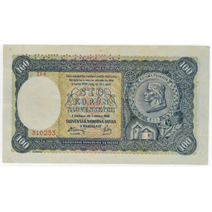 Slovakia 1939-1945, 100 Ks 1940 D4 310233