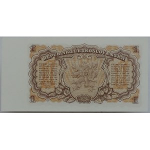 Czechoslovakia 1945-1989, 1 CZK 1953 PV 004078 imperf.