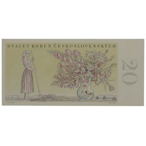 ČSR 1945-1989, 20 Kčs 1949 B 07 022265 perf.