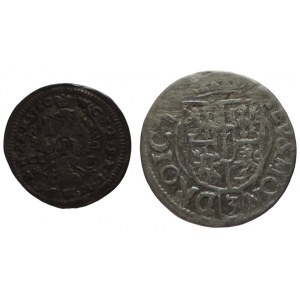 Brandenburg-Preussen, Friedrich II. 1740-1786, 1 kreuzar 1750 + 1/24 tol. 1622 Georg Wilhelm 2 pcs