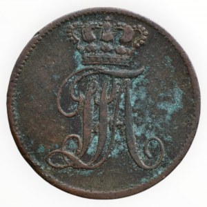 Oldenburg, Pau Friedrich August 1829-1853, 1 schwaren 1852 B