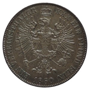 Prussia, Friedrich Wilhelm IV. 1840-1861, Federal thaler 1860 A