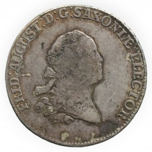 Sasko-Albertinská linie, Fridrich August III. 1763 - 1806, 2/3 tolar 1764 IFOF, Kahnt 1099, Buck 114