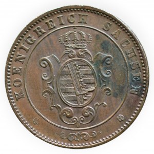 Sasko, Johann 1854-1873, 5 pfennig 1866 B