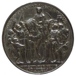 Prusko, Vilém II. 1888-1918, 2 Marka 1913 100 let vítězství nad Napoleonem