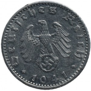 Německo III. Říše, 50 pfennig 1941 F