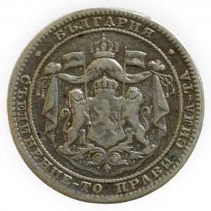 Bulgaria Alexander I., 1 leva 1882