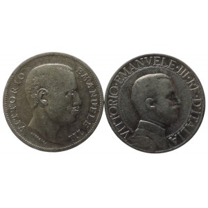 Itálie, Viktor Emanuel III., 1 Lira 1906, 1913 2ks