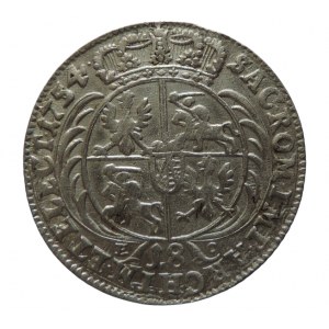 Polen, August III. 1733-1763, 18 Groschen 1754, Kopicki 2111