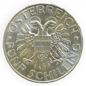 Austria, 5 schilling 1936, madonna