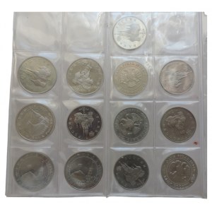 Russland, Satz von 3 und 1 Rubel Gedenkmünzen 1992-1994 13 Stück