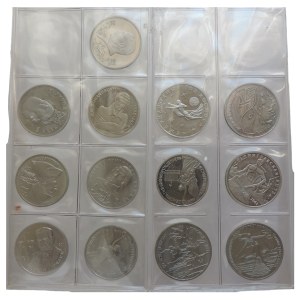 Russland, Satz von 3 und 1 Rubel Gedenkmünzen 1992-1994 13 Stück