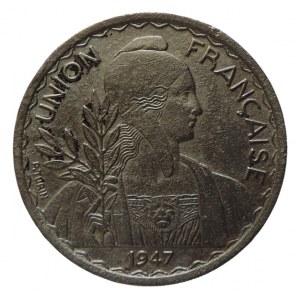 Francouzská Indočína , 1 Piastre 1947 CuNi