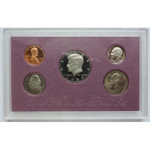 USA, proof set 1989, presidents 5pcs