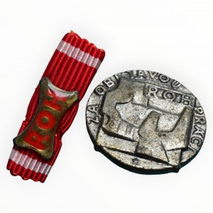 ROH For selfless work silver + small ribbon, etui