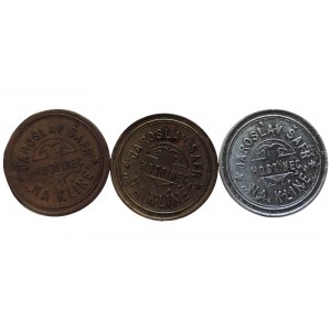 beer stamps: Jaroslav Šafr, Beer pub Na klíně, 3 pcs different