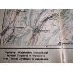 TADEUSZ ZWOLIŃSKI Tatry. Mapa turystyczna. Podziałka 1 : 50 000. [1948].