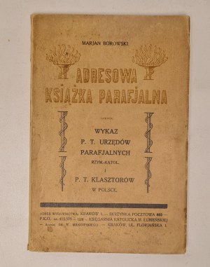 BOROWSKI Marjan - ADRESOWA KSIĄŻKA PARAFJALNA. Part I (factual) Published 1932.