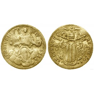 Vatican City (Church State), zecchino (ducat), 1754, Rome