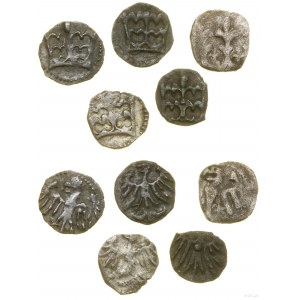 Polska, lot 5 denarów jagiellońskich
