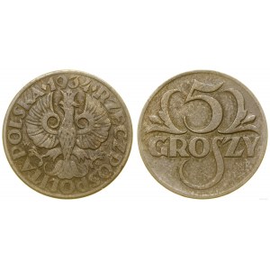 Polska, 5 groszy, 1934, Warszawa