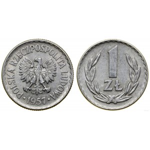 Polska, 1 złoty, 1957, Warszawa