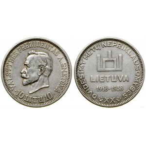 Litva, 10 litas, 1938, Kaunas