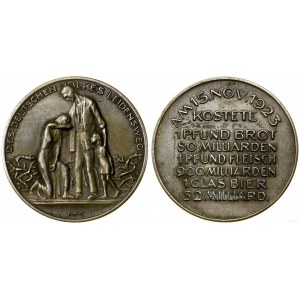 Niemcy, medal na pamiątkę hiperinflacji w Niemczech, po 1923