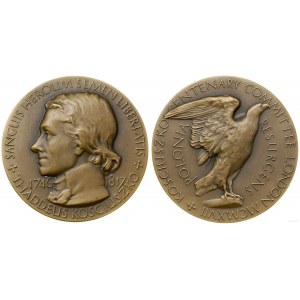 Polska, 150. Rocznica Śmierci Tadeusza Kościuszki (nowa emisja medalu z 1917 roku), 1967, Londyn