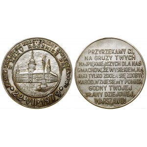 Polska, medal na pamiątkę udostępnienia Zamku Królewskiego zwiedzającym, 1979