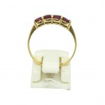 Gold ring with rubies (14k)