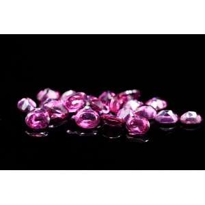 Set of oval rhodolite garnets (25 pcs / 5.55 ct)