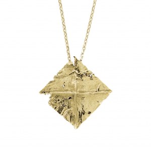 Necklace Last painting by Zdzislaw Beksinski (gold plated)