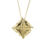 Necklace Last painting by Zdzislaw Beksinski (gold plated)