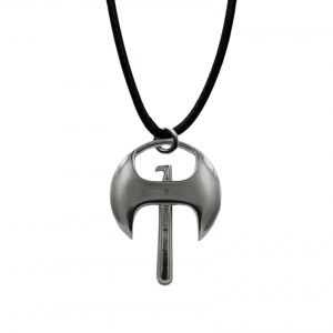 Necklace Axe by Stanislaw Szukalski (black ruthenium)