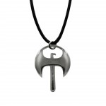 Necklace Axe by Stanislaw Szukalski (black ruthenium)