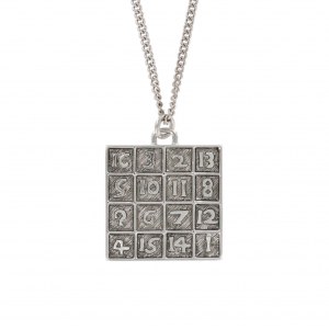Necklace Magic Square by Albrecht Dürer (white bronze)